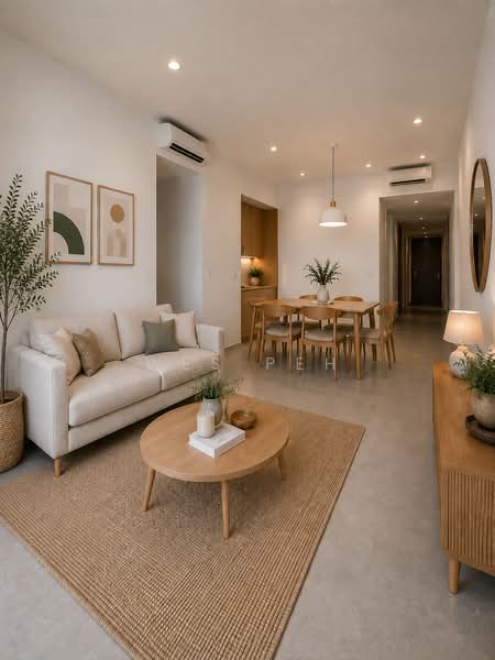 Lentor Modern, Lentor Central, 3 Bedrooms, 990 sqft, Condominium For Sale, by Wes Peh, 500171398 - Living Room - PropertyGuru.com.sg