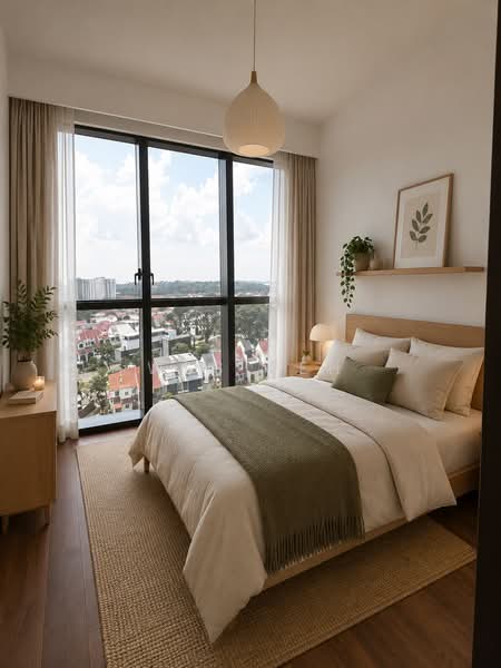 Lentor Modern, Lentor Central, 3 Bedrooms, 990 sqft, Condominium For Sale, by Wes Peh, 500171398 - Bedroom - PropertyGuru.com.sg