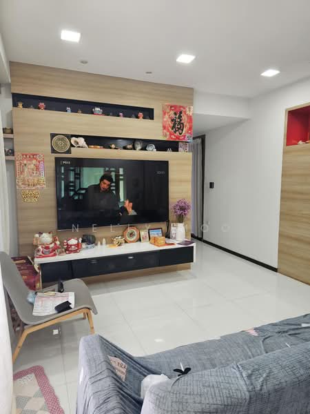 Waterbay, 45 Edgefield Plains, 4 Bedrooms, 1,259 sqft, Executive Condominium For Rent, by Nelly Moo, 500171427 - Living Room - PropertyGuru.com.sg