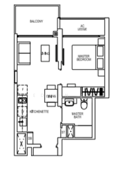 Parc Riviera, 101 West Coast Vale, 1 Bedroom, 463 sqft, Condominium For Rent, by Edwin Aw, 500171484 - PropertyGuru.com.sg
