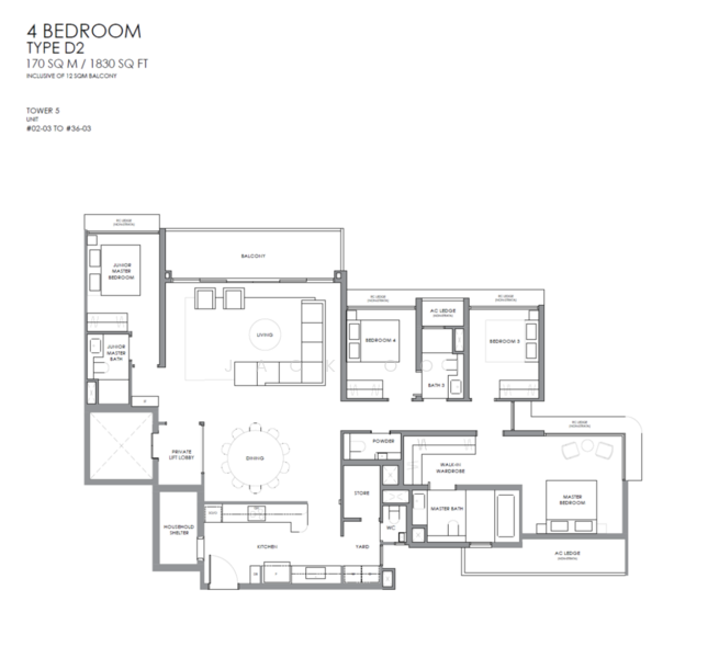 River Modern, River Galley Green, 4 Bedrooms, 1,830 sqft, Condominium For Sale, by Jack Ooi, 500171526 - PropertyGuru.com.sg