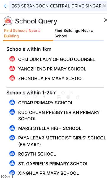 263 Serangoon Central Drive, 263 Serangoon Central Drive, 2 Bedrooms, 688 sqft, HDB Flat For Sale, by Sharon Goh 吴惠资, 500171558 - Schools nearby - PropertyGuru.com.sg