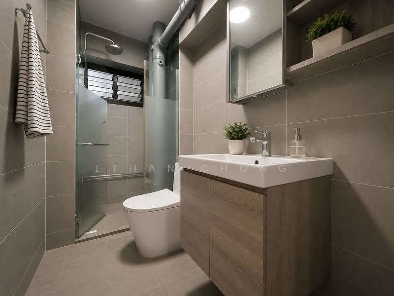 680A Jurong West Central 1, 680A Jurong West Central 1, 4 Bedrooms, 1,442 sqft, HDB Flat For Sale, by Ethan Chong, 500171666 - Bathroom - PropertyGuru.com.sg