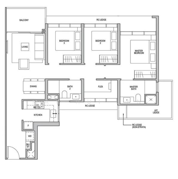 Lentor Modern, 3 Lentor Central, 3 Bedrooms, 990 sqft, Condominium For Sale, by Mak Hui Lyn, 500171682 - PropertyGuru.com.sg