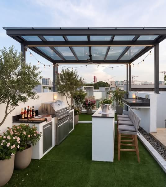 4bed/5bed 4 bath⭐️Family⭐️Landed Living without Landed Price, , 5 Bedrooms, 2,917 sqft, Cluster House For Sale, by Elizabeth Lim, 500171691 - Illustration for Roof Terrace Potential - PropertyGuru.com.sg
