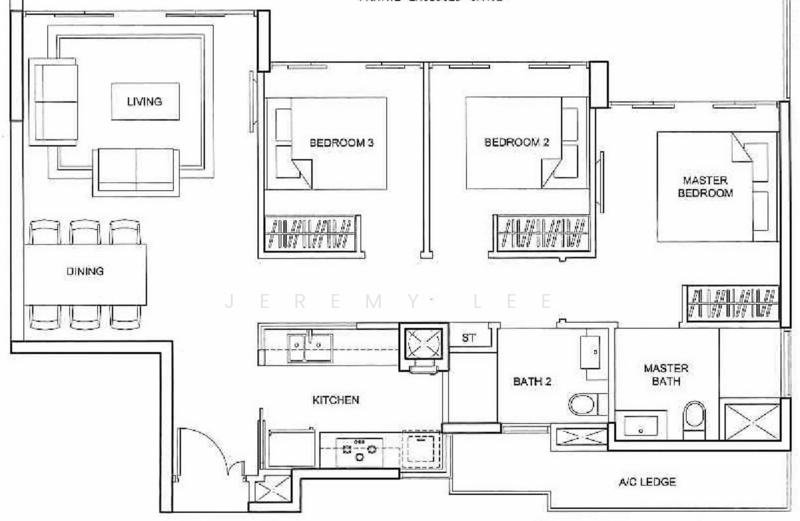 Parc Centros, 80 Punggol Central, 3 Bedrooms, 990 sqft, Condominium For Rent, by Jeremy Lee, 500171731 - PropertyGuru.com.sg