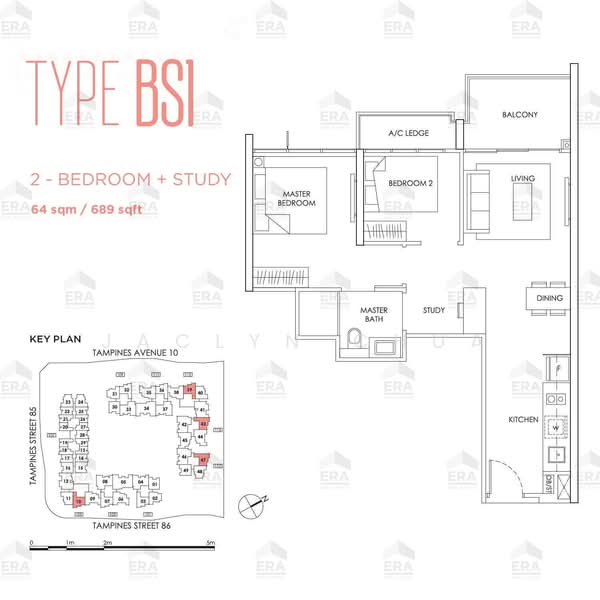 The Alps Residences, 105 Tampines Street 86, 2 Bedrooms, 689 sqft, Condominium For Sale, by Jaclyn Chua, 500171797 - PropertyGuru.com.sg