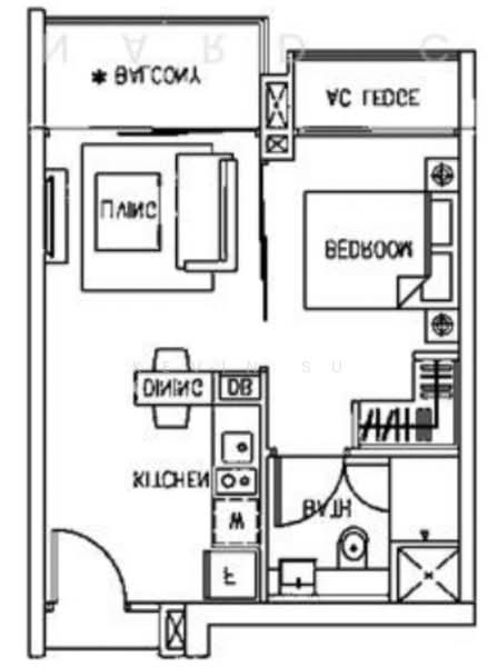 Eight Riversuites, 2 Whampoa East, 1 Bedroom, 441 sqft, Condominium For Rent, by Kevin Su, 500171817 - PropertyGuru.com.sg