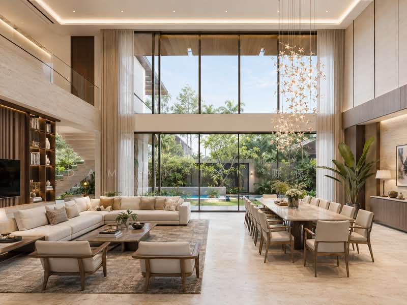 ⭐️ATTRACTIVE PSF @ $2,XXX | 30M WIDE FRONTAGE DETACHED @ GCBA CALDECOTT HILL ESTATE FOR REBUILDING⭐️, Olive Road Caldecott Andrew Lornie Joan Westlake Windsor Park Ontario Florida Marigold Gardenia Gladiola Orchid Carnation Bright Hill Pemimpin Berjaya Binchang Insaf Clover Mount Rosie Kheam Hock Trevose Harlyn Berrima Dalkeith Camborne Narooma Ross, Newton / Novena, 4 Bedrooms, 3,500 sqft, Detached House For Sale, by Damian Tan 陈係赈, 500172017 - Living Room - PropertyGuru.com.sg