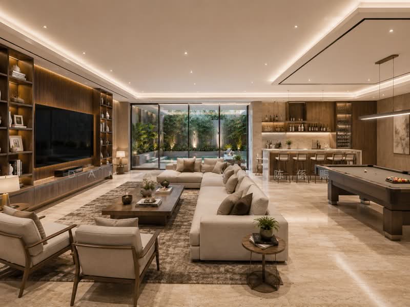 ⭐️ATTRACTIVE PSF @ $2,XXX | 30M WIDE FRONTAGE DETACHED @ GCBA CALDECOTT HILL ESTATE FOR REBUILDING⭐️, Olive Road Caldecott Andrew Lornie Joan Westlake Windsor Park Ontario Florida Marigold Gardenia Gladiola Orchid Carnation Bright Hill Pemimpin Berjaya Binchang Insaf Clover Mount Rosie Kheam Hock Trevose Harlyn Berrima Dalkeith Camborne Narooma Ross, Newton / Novena, 4 Bedrooms, 3,500 sqft, Detached House For Sale, by Damian Tan 陈係赈, 500172017 - Entertainment Room - PropertyGuru.com.sg