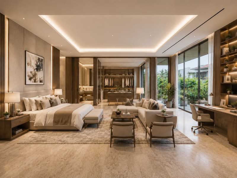 ⭐️ATTRACTIVE PSF @ $2,XXX | 30M WIDE FRONTAGE DETACHED @ GCBA CALDECOTT HILL ESTATE FOR REBUILDING⭐️, Olive Road Caldecott Andrew Lornie Joan Westlake Windsor Park Ontario Florida Marigold Gardenia Gladiola Orchid Carnation Bright Hill Pemimpin Berjaya Binchang Insaf Clover Mount Rosie Kheam Hock Trevose Harlyn Berrima Dalkeith Camborne Narooma Ross, Newton / Novena, 4 Bedrooms, 3,500 sqft, Detached House For Sale, by Damian Tan 陈係赈, 500172017 - Master Bedroom - PropertyGuru.com.sg