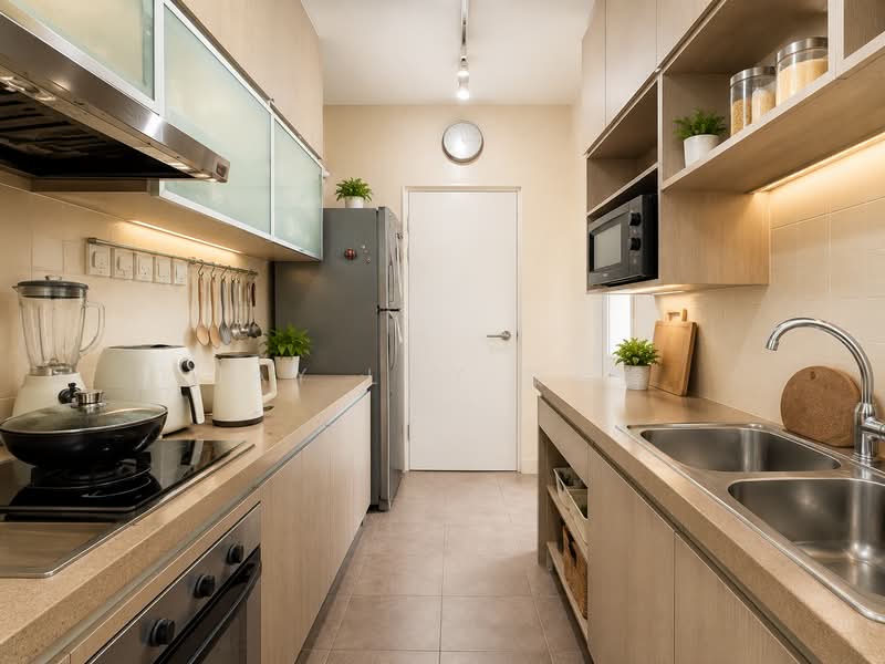 Grosvenor View, 1 Lengkong Empat, 1 Bedroom, 1,292 sqft, Condominium For Sale, by Jay Loy 黎仕緯, 500172117 - Kitchen - PropertyGuru.com.sg