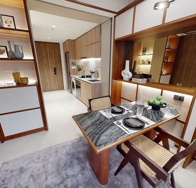 The Reserve Residences, 9 Jalan Anak Bukit, 1 Bedroom, 495 sqft, Condominium For Sale, by Alvin Lim, 500172122 - Kitchen (Showflat Photo) - PropertyGuru.com.sg