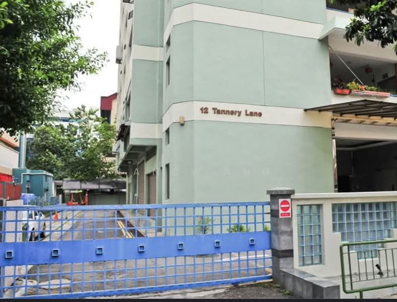 Santat Building, 12 Tannery Lane, 2,302 sqft, Light Industrial (B1) For Rent, by Nancy Ang, 500172140 - Exterior - CommercialGuru.com.sg