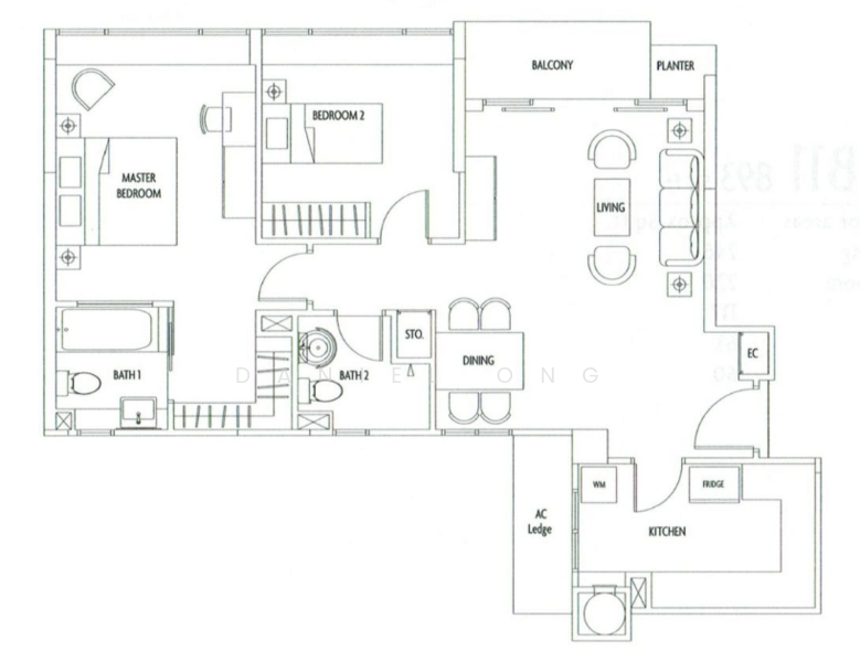 Visioncrest, 37 Oxley Rise, 2 Bedrooms, 969 sqft, Condominium For Rent, by Daniel Ong, 500172184 - PropertyGuru.com.sg