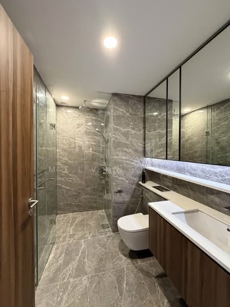 Lentor Modern, 3 Lentor Central, 2 Bedrooms, 678 sqft, Condominium For Sale, by Melvin Lau, 500172425 - Bathroom - PropertyGuru.com.sg