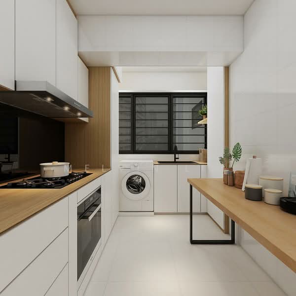 308A Punggol Walk, 308A Punggol Walk, 3 Bedrooms, 990 sqft, HDB Flat For Sale, by Melvin Lim, 500172444 - Kitchen - PropertyGuru.com.sg