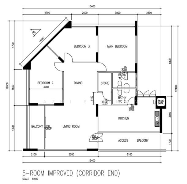 170 Yishun Avenue 7, 170 Yishun Avenue 7, 3 Bedrooms, 1,410 sqft, HDB Flat For Sale, by Azmi Suliman, 500172446 - PropertyGuru.com.sg