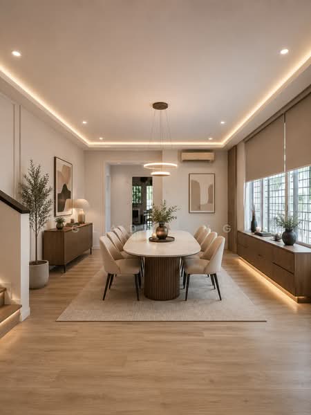 Kembangan Villas, Lengkong Tiga, 6 Bedrooms, 4,500 sqft, Semi-Detached House For Sale, by Gladys Ng, 500172453 - Dining Room - PropertyGuru.com.sg