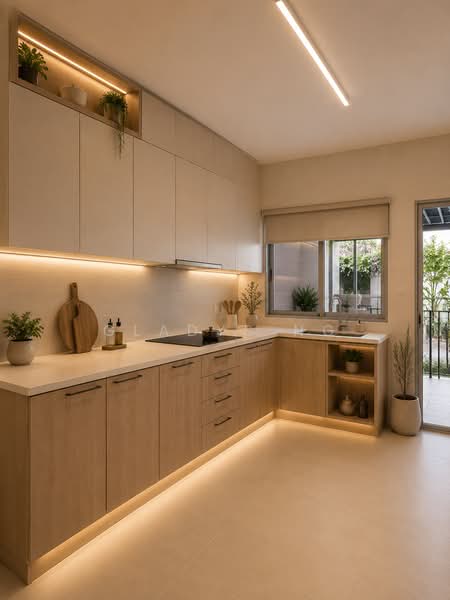 Kembangan Villas, Lengkong Tiga, 6 Bedrooms, 4,500 sqft, Semi-Detached House For Sale, by Gladys Ng, 500172453 - Kitchen - PropertyGuru.com.sg
