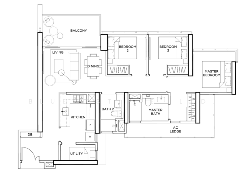 Gem Residences, 1 Lorong 5 Toa Payoh, 3 Bedrooms, 1,055 sqft, Condominium For Rent, by JOREEN LIM, 500172455 - PropertyGuru.com.sg