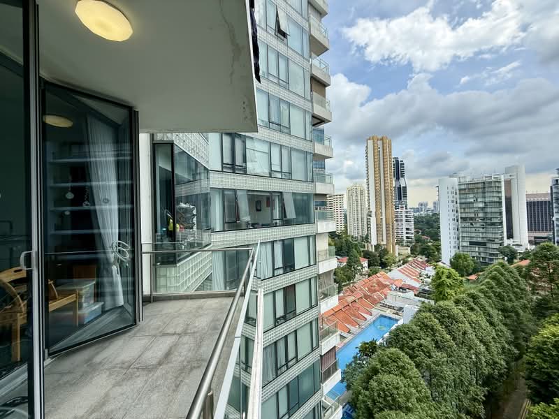 Helios Residences, 15 Cairnhill Circle, 2 Bedrooms, 1,281 sqft, Condominium For Rent, by Elaine Goh, 500172542 - Balcony - PropertyGuru.com.sg