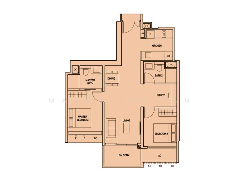 Penrose, 20 Sims Drive, 2 Bedrooms, 797 sqft, Condominium For Sale, by Magdalene Tan, 500172561 - PropertyGuru.com.sg