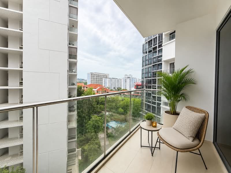 Waterfront Isle, 730 Bedok Reservoir Road, 2 Bedrooms, 904 sqft, Condominium For Sale, by William Tan, 500172582 - Balcony - PropertyGuru.com.sg