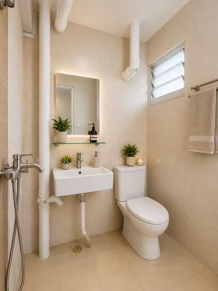 606 Bedok Reservoir Road, 606 Bedok Reservoir Road, 3 Bedrooms, 990 sqft, HDB Flat For Sale, by Fan Hao Ang, 500172603 - AI Rendering Bathroom - PropertyGuru.com.sg