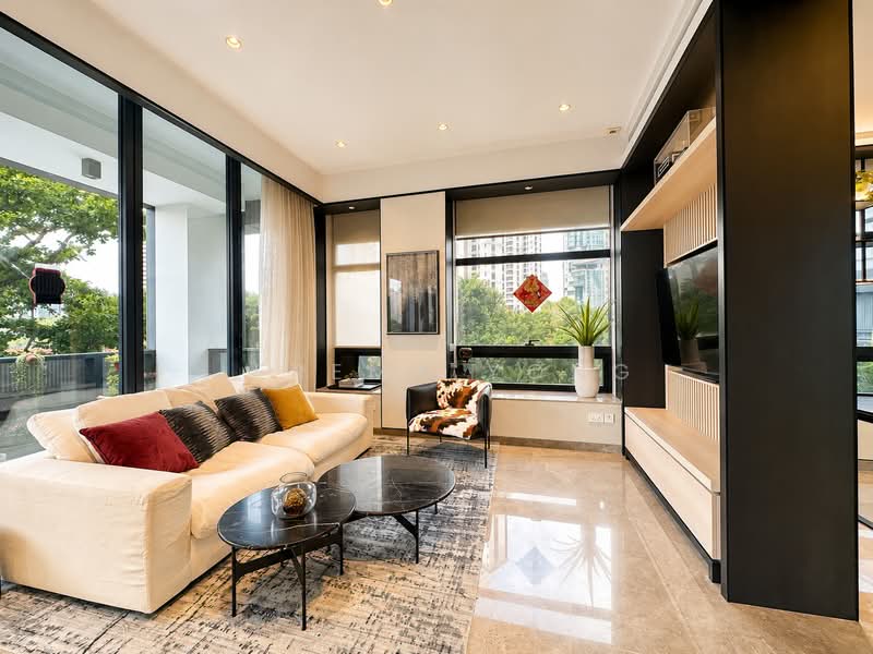 Nouvel 18, 18 Anderson Road, 4 Bedrooms, 2,476 sqft, Condominium For Rent, by Jeremy Yong, 500172679 - Living Room - PropertyGuru.com.sg