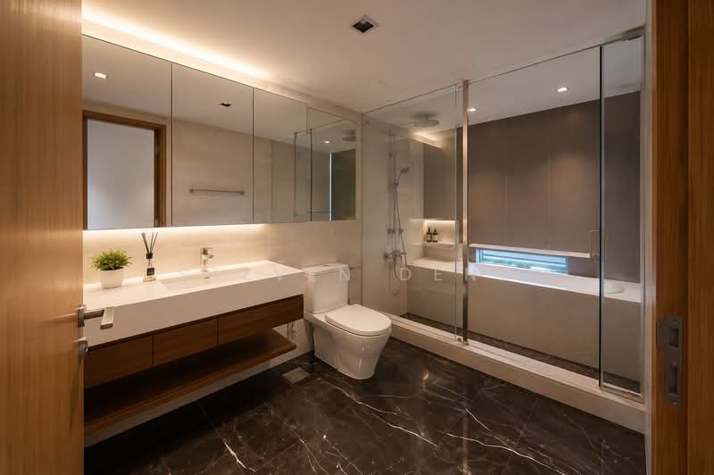 Premium Landed Style Residence With Super Attractive Psf Entry, , 4 Bedrooms, 2,917 sqft, Cluster House For Sale, by Steven Deng, 500172706 - Bathroom - PropertyGuru.com.sg