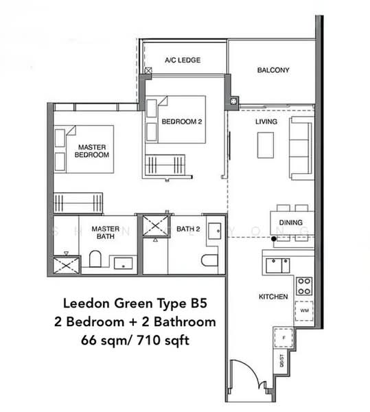 Leedon Green, 30 Leedon Heights, 2 Bedrooms, 710 sqft, Condominium For Sale, by Shanice Yong, 500172719 - PropertyGuru.com.sg