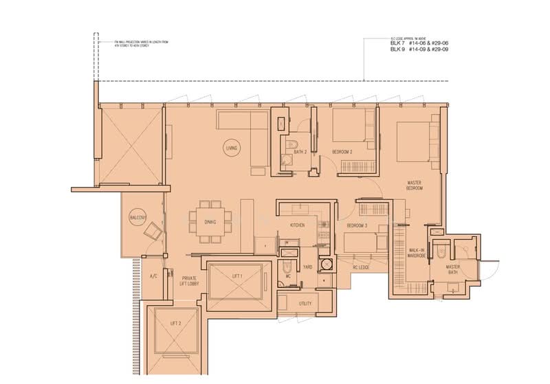 Echelon, 9 Alexandra View, 3 Bedrooms, 1,292 sqft, Condominium For Rent, by Kitson Chan, 500172772 - PropertyGuru.com.sg