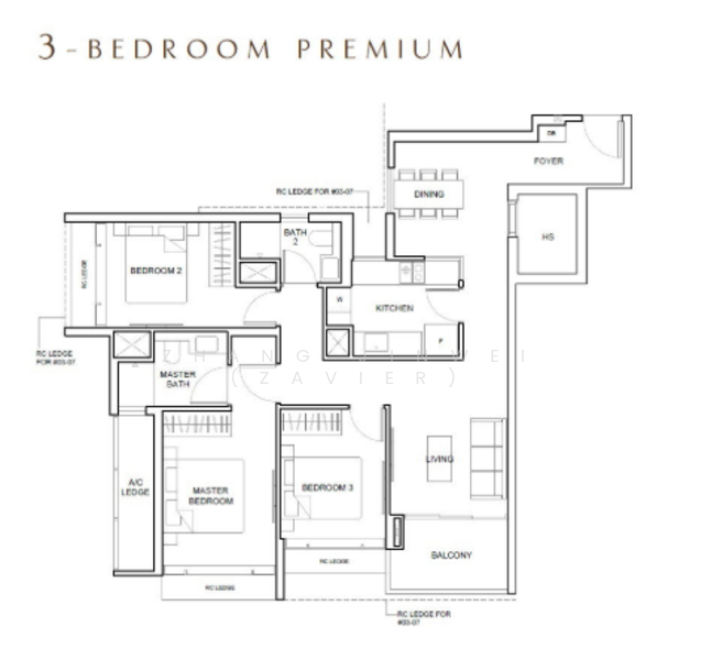 The Arcady At Boon Keng, 1037 Serangoon Road, 3 Bedrooms, 1,087 sqft, Condominium For Sale, by Zhang Jinwei (Zavier), 500172794 - PropertyGuru.com.sg