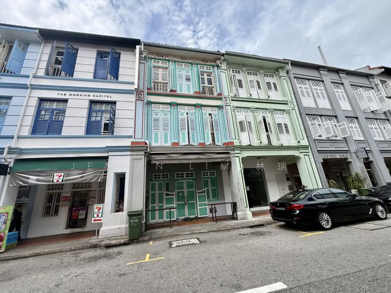 Freehold Keong Saik Road 3.5 Storeys Conservation Shophouse with F&B on Level 1, Keong Siak Road / Chinatown, 3,862 sqft, Shop / Shophouse For Sale, by Jeslyn Lim 林瑞香, 500172823 - Exterior - CommercialGuru.com.sg