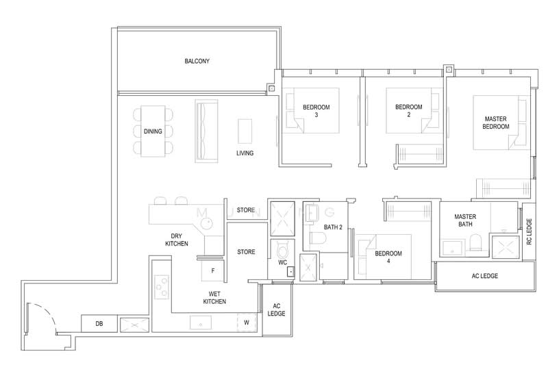 The Florence Residences, 99 Hougang Avenue 2, 4 Bedrooms, 1,292 sqft, Condominium For Sale, by Mun Ng, 500172833 - PropertyGuru.com.sg