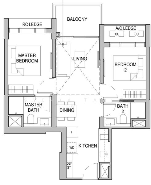 Sceneca Residence, 26 Tanah Merah Kechil Link, 2 Bedrooms, 689 sqft, Condominium For Sale, by Sylvia Tan Z M, 500172895 - PropertyGuru.com.sg