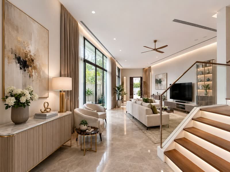 Serangoon Garden Estate, 3 Conway Grove, 6 Bedrooms, 5,500 sqft, Semi-Detached House For Rent, by Shandy Tong, 500172984 - Living Room - PropertyGuru.com.sg