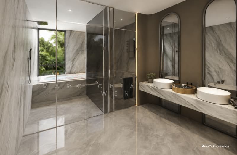 Luxury Brand New D10 Semi Detached For Sale, Greenleaf Vicinity, 6 Bedrooms, 9,486 sqft, Semi-Detached House For Sale, by Marc Chia Peng Wen, 500172996 - Bathroom - PropertyGuru.com.sg