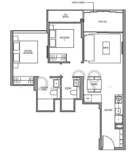 Martin Modern, 10 Martin Place, 2 Bedrooms, 764 sqft, Condominium For Rent, by Alethea Seow, 500173081 - PropertyGuru.com.sg