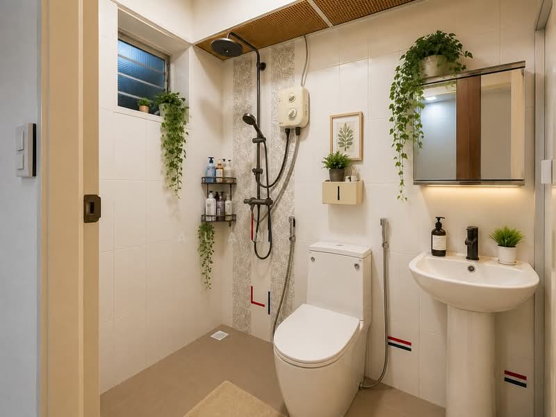 188A Fengshan GreenVille, 188A Bedok North Street 4, 2 Bedrooms, 732 sqft, HDB Flat For Sale, by Alan Tan, 500173101 - Bathroom - PropertyGuru.com.sg