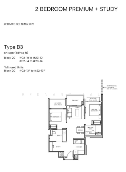 Hudson Place Residences, , 2 Bedrooms, 689 sqft, Condominium For Sale, by Bernard Lau, 500173118 - PropertyGuru.com.sg