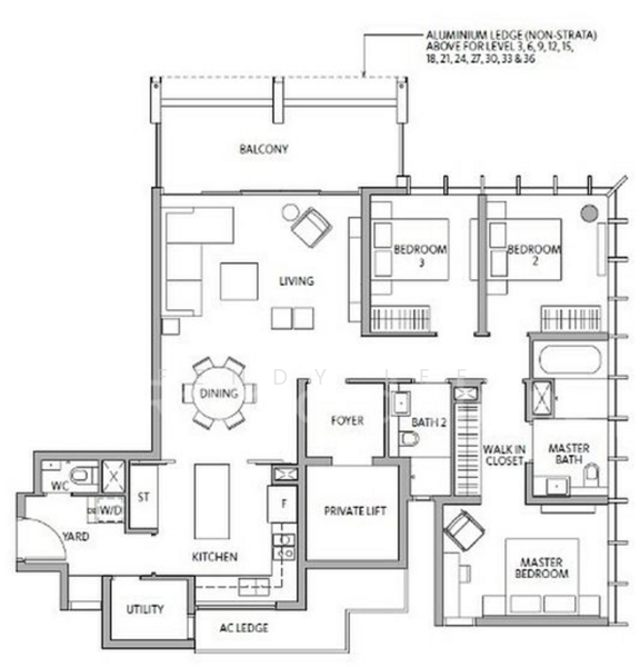Riviere, 1 Jiak Kim Street, 3 Bedrooms, 1,507 sqft, Condominium For Rent, by Fendy Lee, 500173153 - PropertyGuru.com.sg