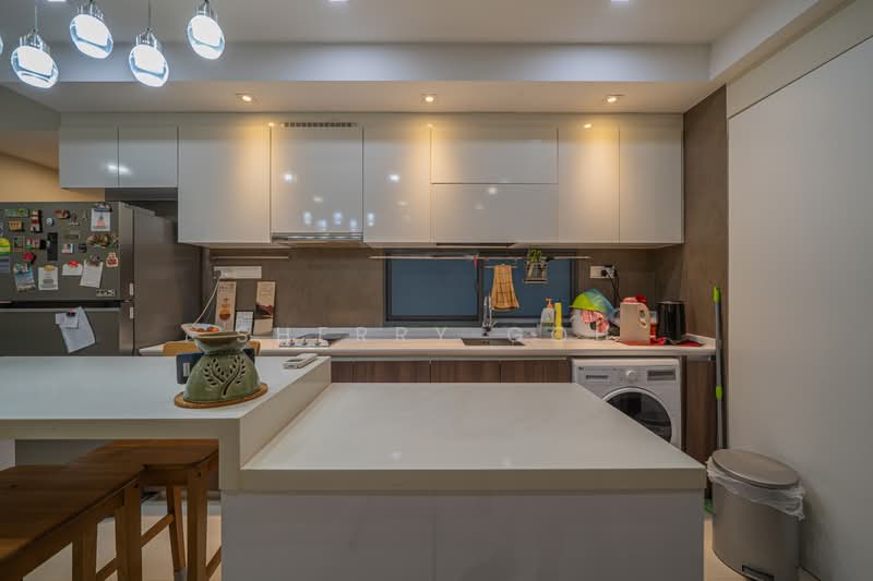 Parc Olympia, 60 Flora Drive, 2 Bedrooms, 861 sqft, Condominium For Sale, by Sherry Goh, 500173181 - Kitchen - PropertyGuru.com.sg