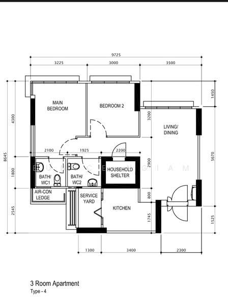 117A Jalan Tenteram, 117A Jalan Tenteram, 2 Bedrooms, 721 sqft, HDB Flat For Sale, by Eunice Ngiam, 500173190 - PropertyGuru.com.sg