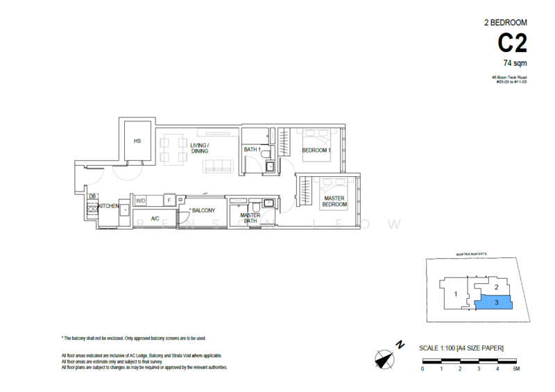 The Bronze, 46 Boon Teck Road, 2 Bedrooms, 774 sqft, Condominium For Sale, by Benson Leow, 500173228 - PropertyGuru.com.sg