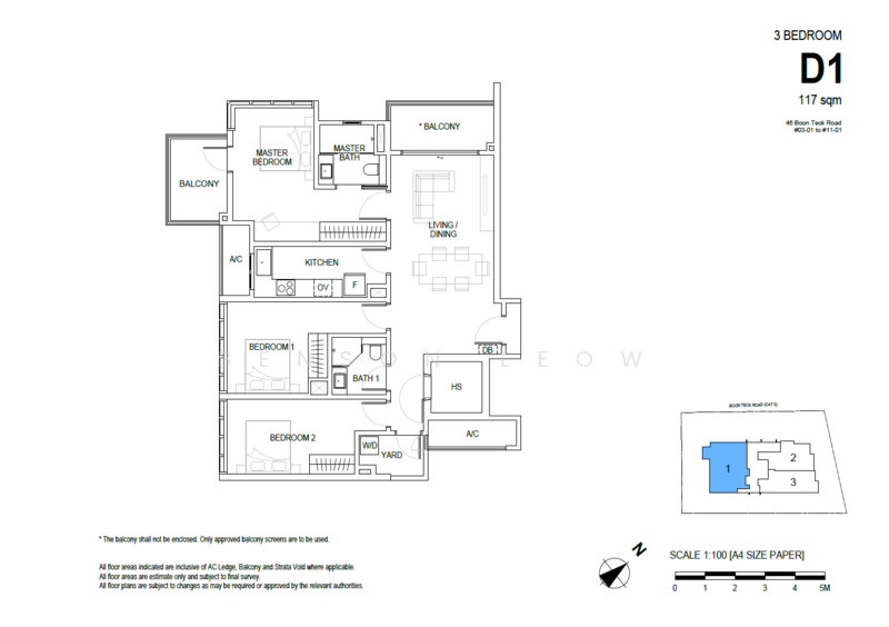 The Bronze, 46 Boon Teck Road, 3 Bedrooms, 1,258 sqft, Condominium For Sale, by Benson Leow, 500173230 - PropertyGuru.com.sg