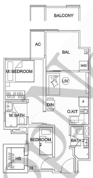 Uptown @ Farrer, 2 Perumal Road Singapore, 2 Bedrooms, 538 sqft, Condominium For Sale, by Ong Beng Yew, 500173232 - PropertyGuru.com.sg