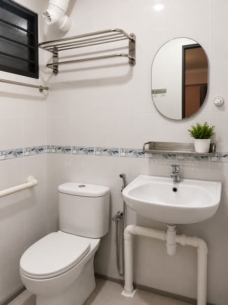 640 Ang Mo Kio Avenue 6, 640 Ang Mo Kio Avenue 6, 2 Bedrooms, 990 sqft, HDB Flat For Rent, by Malcolm Wong, 500173333 - Bathroom - PropertyGuru.com.sg