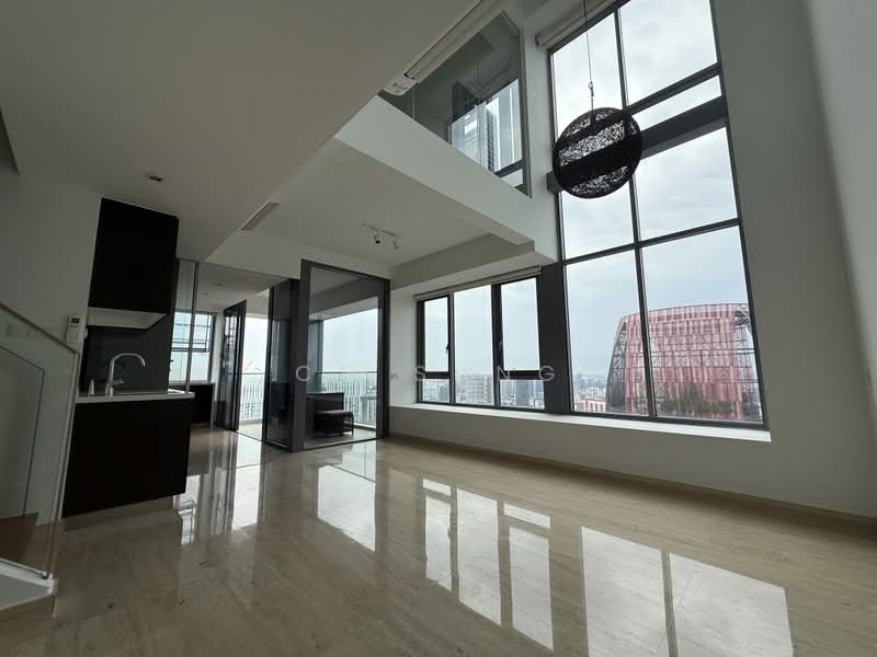 Rare High Floor Sea View Loft Unit Tanjong Pagar CIty Living, , 2 Bedrooms, 1,109 sqft, Apartment For Sale, by CD Sung, 500173408 - Living Room - PropertyGuru.com.sg